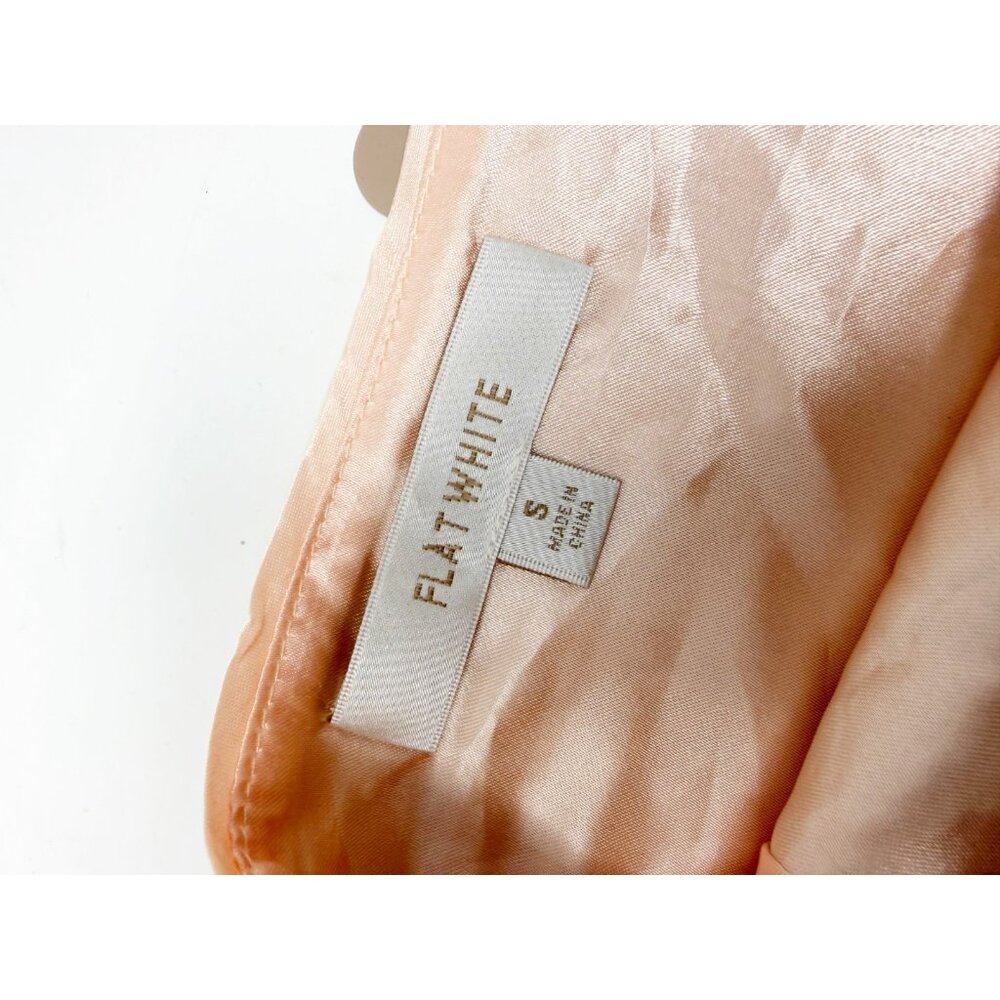Flat White Anthropologie Pink‎ Quartz Sequin Mini Skirt Slit Side Tie Small - Picture 10 of 10